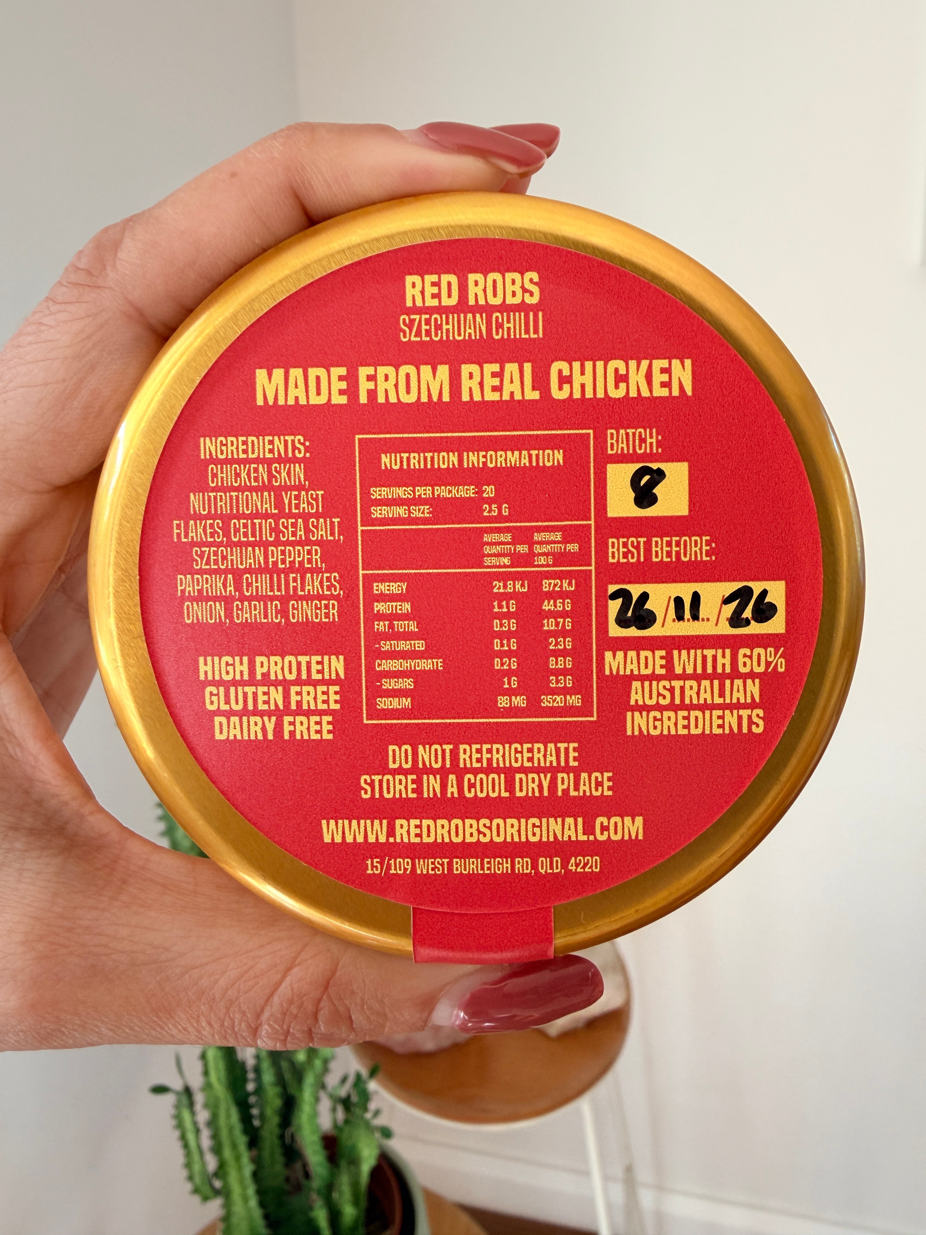 Red Robs Szechuan Chilli - REAL Chicken Salt - 50g