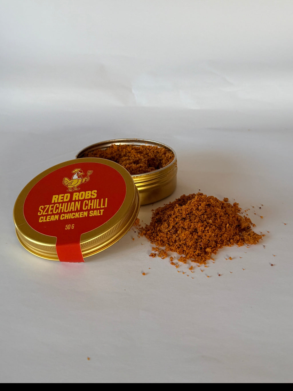 Red Robs Original Szechuan Chilli clean chicken salt tin